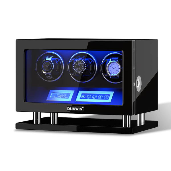 3 Uhrenbeweger mit Fingerabdruck-Touchscreen-LCD-Fernbedienung, leise Mabuchi-Motoren (Copy)